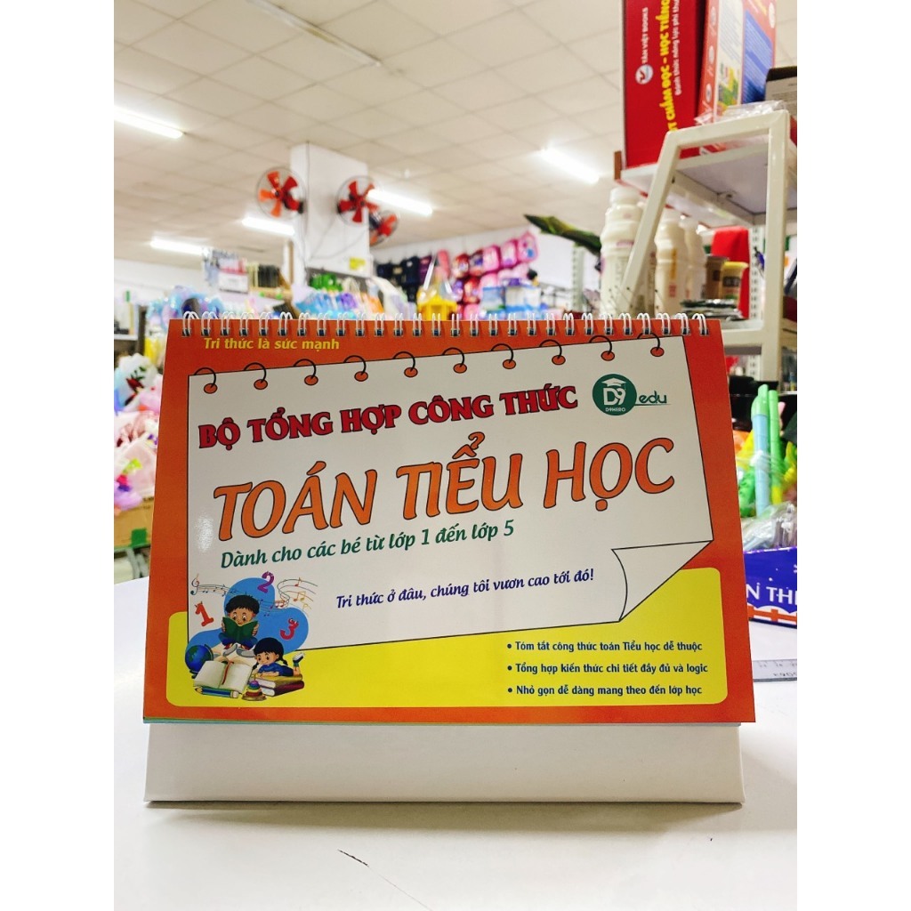 Bộ tổng hợp công thức toán tiểu học dành cho các bé từ lớp 1 đến lớp 5 - Học toán thông minh